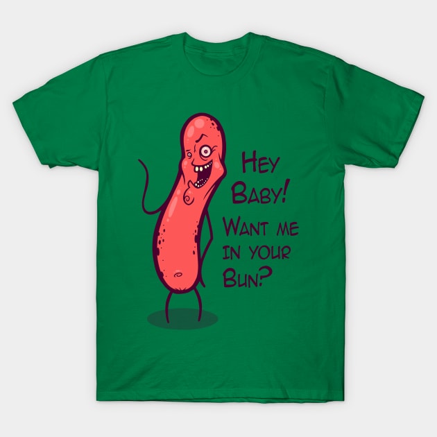 Naughty Wiener T-Shirt by ArtisticDyslexia